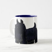 Scottie Closeup Tweekleurige Koffiemok (Voorkant links)