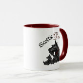 Scottie Dad and Pups Vaderdag Mok (Voorkant rechts)