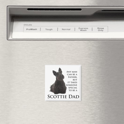 Scottie Dad Magnet (Insitu (Vaatwasser))