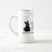 Scottie Dad Stein Bierpul (Links)