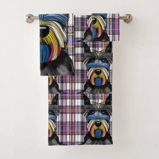 Scottie Dog Bad Handdoek (Insitu)