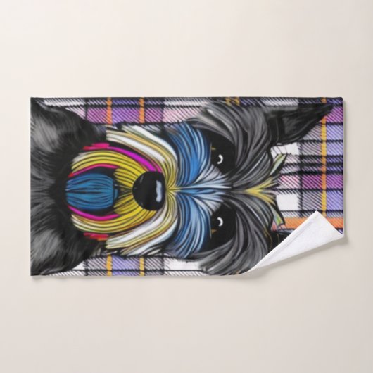 Scottie Dog Bad Handdoek (Handdoek)