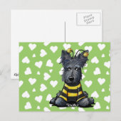 Scottie Dog Bee Briefkaart (Voorkant / Achterkant)