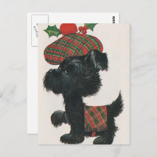  Scottie Dog Briefkaart (Voorkant / Achterkant)