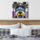 Scottie Dog Canvas Afdruk (Insitu (Slaapkamer))