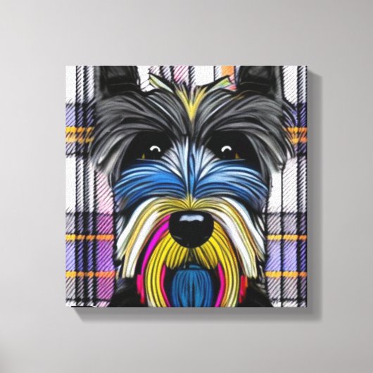 Scottie Dog Canvas Afdruk (Voorkant)
