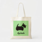 Scottie dog Canvas tas, Schotse doodsbang Tote Bag (Voorkant)