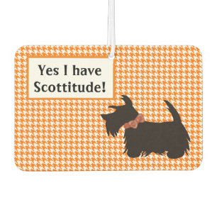 Scottie dog car air freshener, schotse doodsbang luchtverfrisser