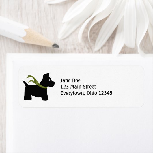 Scottie Dog Christmas Labels (Insitu)