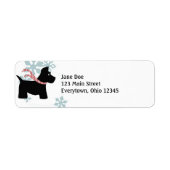 Scottie Dog Christmas Labels (Voorkant)