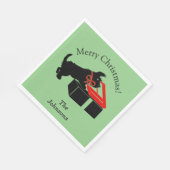 Scottie Dog Christmas Paper Party Drink Servetten (Hoek)