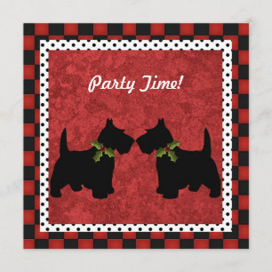 Scottie Dog Custom voor Scottie Terrier Kerstmis Kaart