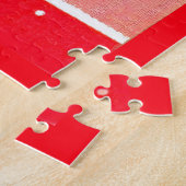 Scottie dog dame met paraplu legpuzzel (Zijkant)