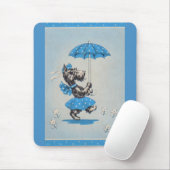 Scottie dog dame met paraplu muismat (Met muis)