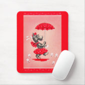 Scottie dog dame met paraplu muismat (Met muis)