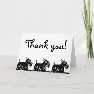 Scottie Dog - Dankjewel Card Bedankkaart