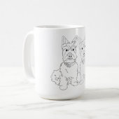 Scottie Dog Duo Koffiemok (Voorkant links)