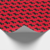 Scottie Dog en Holly Cadeaupapier (Hoek)