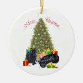 Scottie Dog en Kat Ornament (Voorkant)