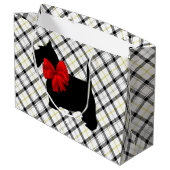 Scottie Dog en Red Bow op Pset Large Cadeautasje (Achterkant Gekanteld)