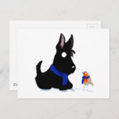 Scottie Dog en Robin Briefkaart (Voorkant / Achterkant)