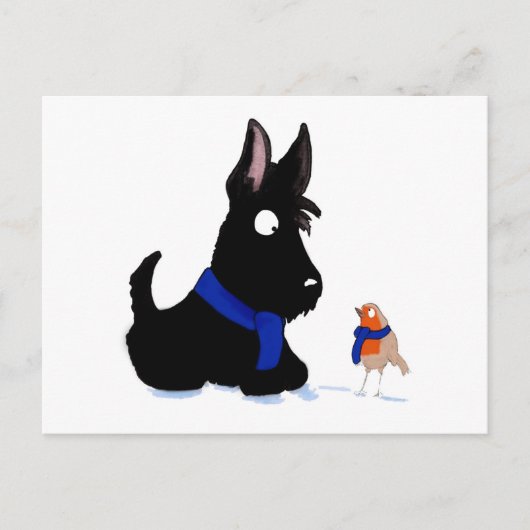 Scottie Dog en Robin Briefkaart (Voorkant)