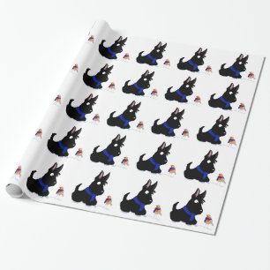 Scottie Dog en Robin Cadeaupapier