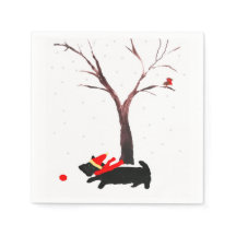 Scottie Dog en Robin Kerstkunst