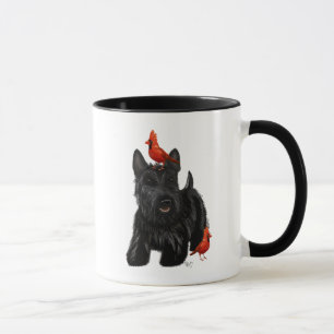 Scottie Dog en Rode vogels Mok