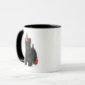 Scottie Dog en Rode vogels Mok (Voorkant links)