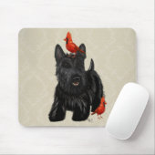 Scottie Dog en Rode vogels Muismat (Met muis)