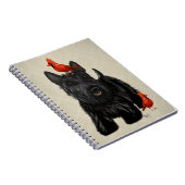 Scottie Dog en Rode vogels Notitieboek (Rechterzijde)