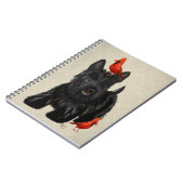 Scottie Dog en Rode vogels Notitieboek (Linkerzijde)