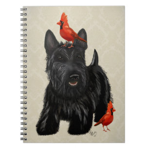 Scottie Dog en Rode vogels Notitieboek
