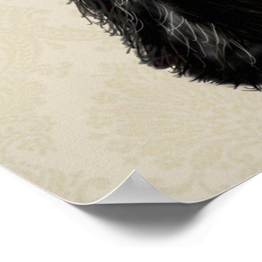 Scottie Dog en Rode vogels Poster (Hoek)