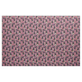 scottie dog  florals paars stof (Fat Quarter)