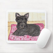 Scottie dog hartkussen mousepad verjaardag muismat (Met muis)