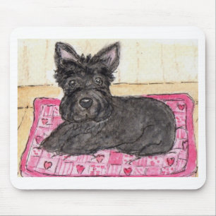 Scottie dog hartkussen mousepad verjaardag muismat