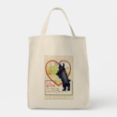 Scottie dog heart Valentine Scottish Terrier Tote Bag (Achterkant)
