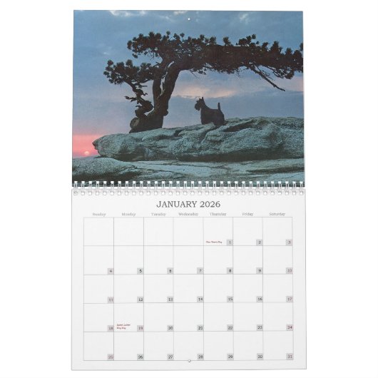 Scottie Dog Kalender (Jan 2026)