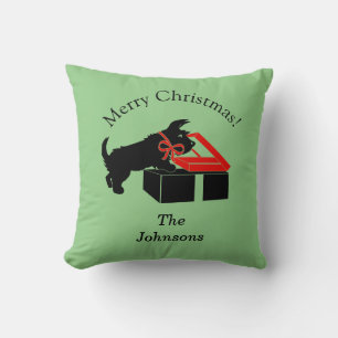 Scottie Dog Kerst Decoratie Kussen