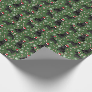 Scottie Dog Kerstfeestdag Cadeaupapier