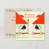 Scottie Dog-kerstkaart Feestdagenkaart (Voorkant / Achterkant)