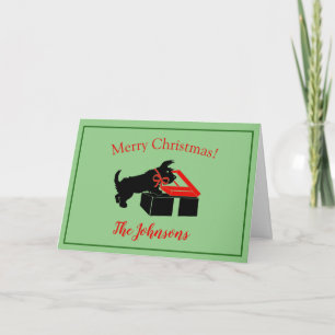 Scottie Dog Kerstkaarten Blank Binnen Terriër Kaart