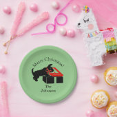 Scottie Dog Kerstmis - Borden voor speciaal papier Papieren Bordje (Feest)