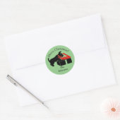 Scottie Dog Kerstmis Envelope zegels Stickers (Envelop)