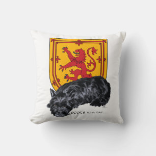 Scottie Dog Leeuw Rampant Vlag Kussen