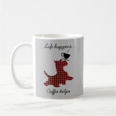 Scottie Dog Life Happens Koffie Helpt Grappige Mok (Links)