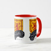 Scottie Dog Lion Rampant Flag Mok (Voorkant rechts)