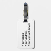 Scottie dog met hart bagagelabel (Achterkant verticaal)